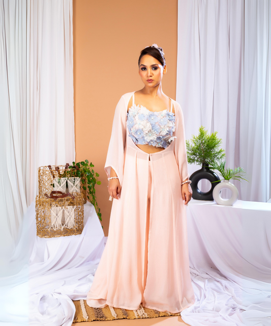 Ethereal Blush cape set